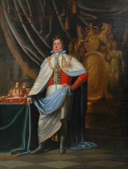 Portrait of George IV as Grand Cross Knight of Hanoverian Guelphic Order, unknow artist